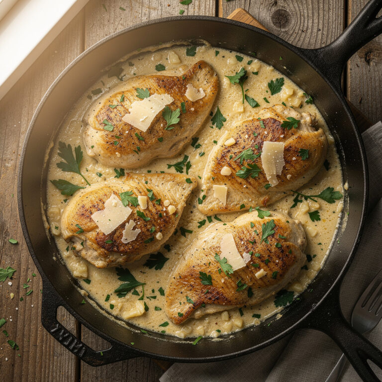 Creamy Garlic Chicken Recipe (30-Minute One-Pan Dinner)
