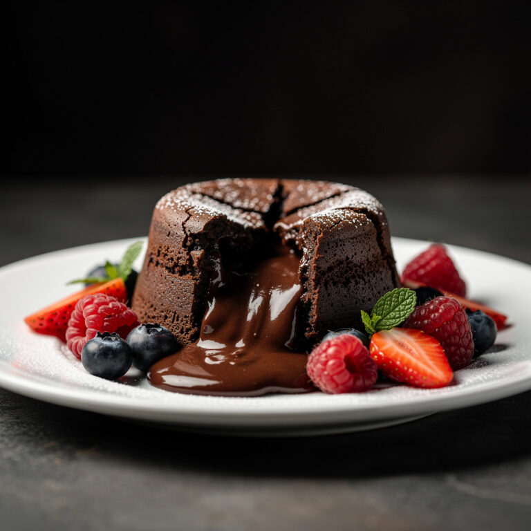 Chocolate Lava Cake (Easy Molten Center Dessert)